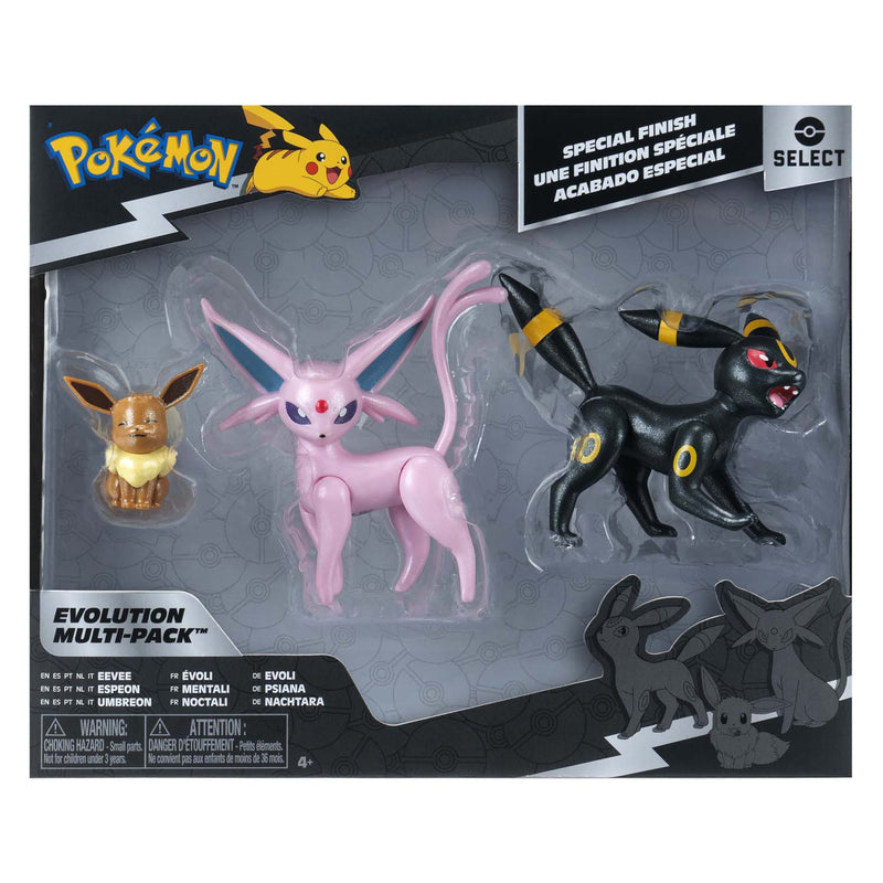 Afbeelding laden in galerijviewer, Jazwares pokémon evolution multipacks - eevee, umbreon espeon
