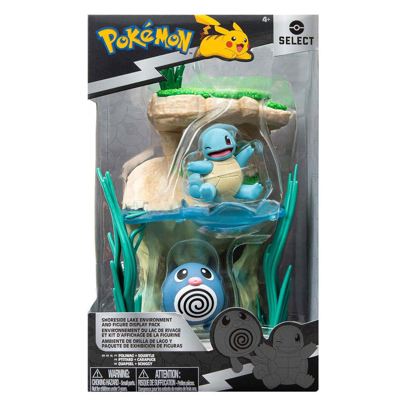 Afbeelding laden in galerijviewer, Jazwares pokémon environment figuren set - poliwag squirtle
