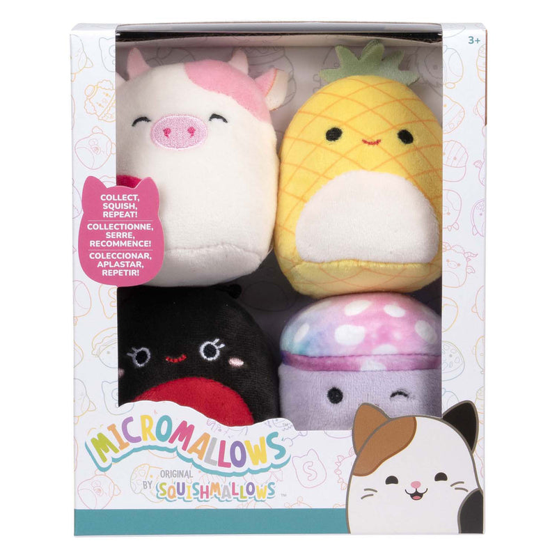 Afbeelding laden in galerijviewer, Squishmallows knuffel pluche micromallows - maui, trudy, caedyn, minya, 4-pack
