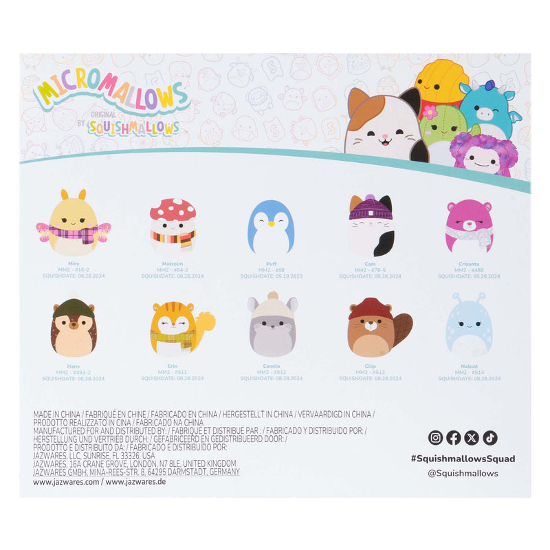Afbeelding laden in galerijviewer, Jazwares squishmallows knuffel pluche - micromallows winter - 10dlg.
