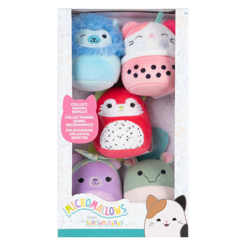 Afbeelding laden in galerijviewer, Jazwares squishmallows knuffel pluche - micromallows silvy, rozen, aarin, roxy, gerald - 5dlg.
