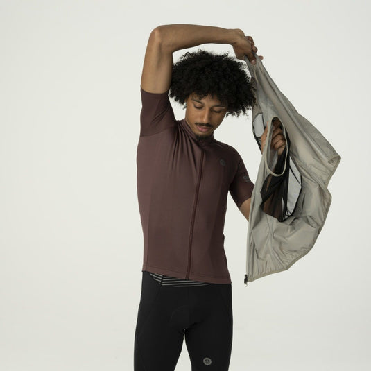 Core fietsshirt ss essential heren paars