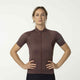 Core fietsshirt ss essential dames paars