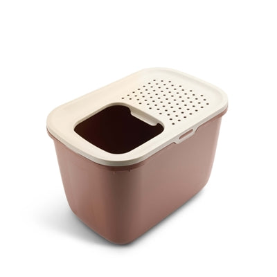 Afbeelding laden in galerijviewer, Savic kattenbak hop in champagne roze terracotta
