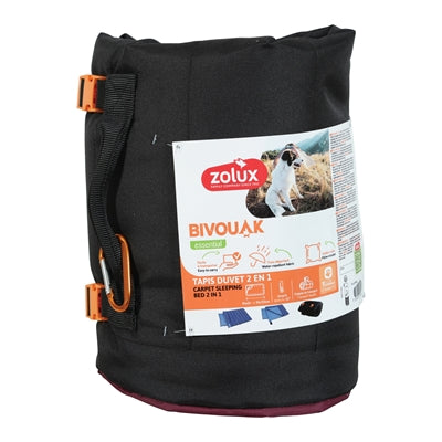 Afbeelding laden in galerijviewer, Zolux bivouak hondendeken slaapzak 2in1 rood

