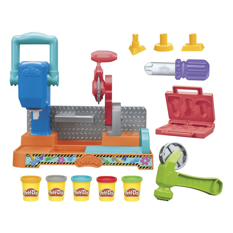 Afbeelding laden in galerijviewer, Play-doh stempelen en zagen speelset - boetseerklei - kindergereedschap
