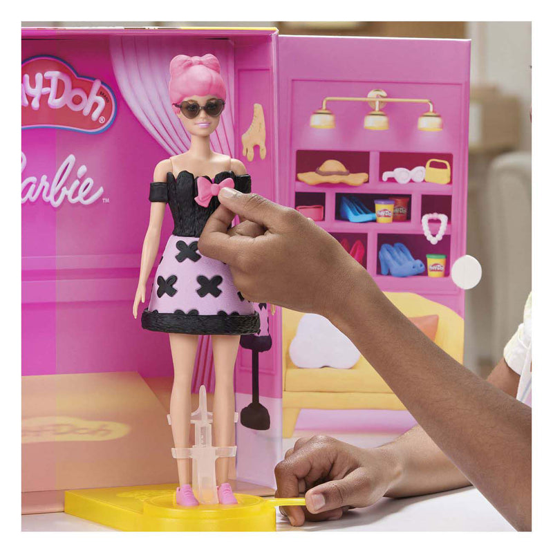 Afbeelding laden in galerijviewer, Play-doh barbie designer fashion show - 6 kleipotjes
