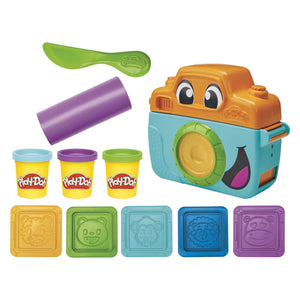 Play-doh fotoplezier voor beginners speelset - boetseerklei - speelgoedcamera - 3 potjes - knutselen voor kinderen