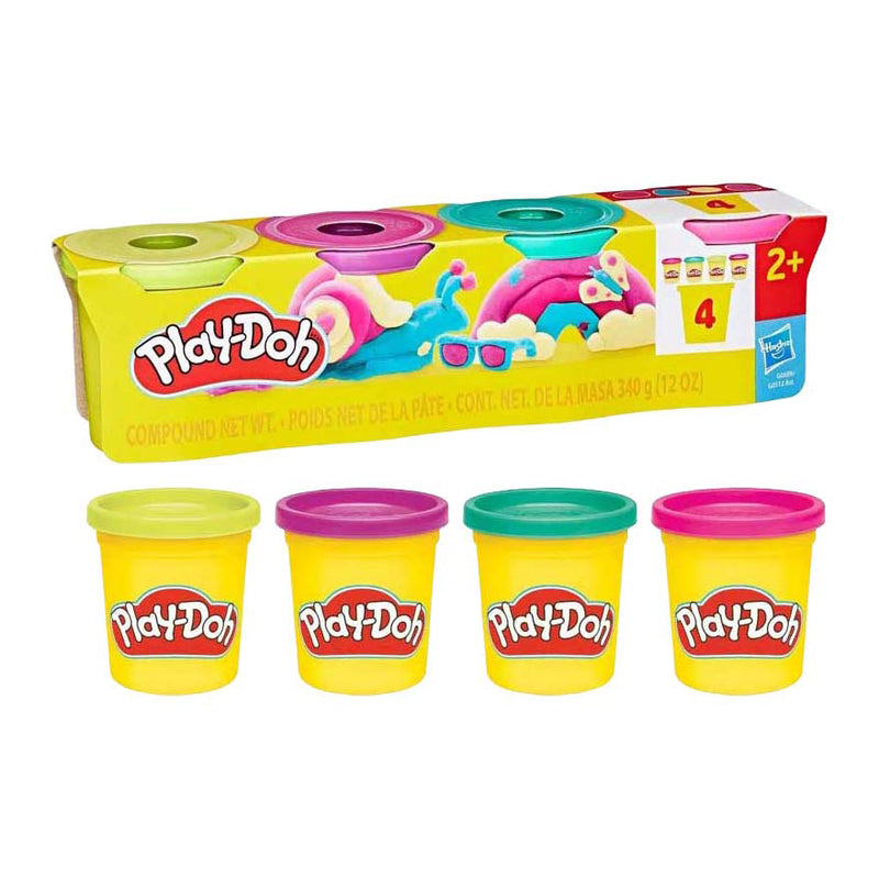 Afbeelding laden in galerijviewer, Play-doh levendig - 4 kleipotjes
