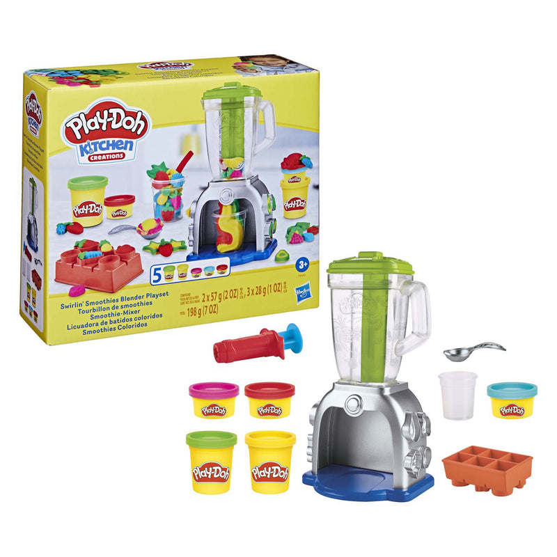 Afbeelding laden in galerijviewer, Play-doh swirlin' smoothies blender - 5 kleipotjes
