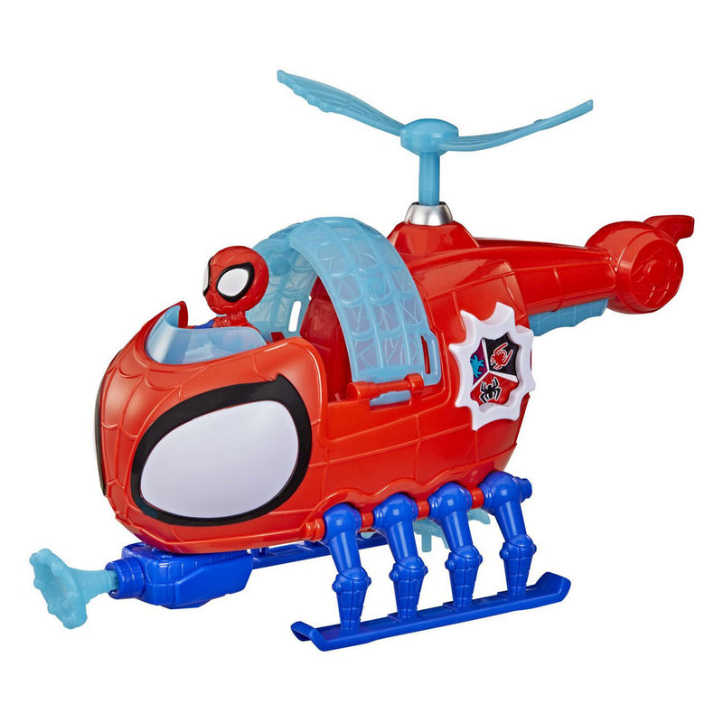 Afbeelding laden in galerijviewer, Hasbro spidey met spidey copter speelgoedhelicopter
