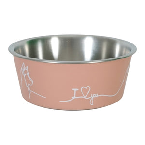 Zolux love voerbak hond roze