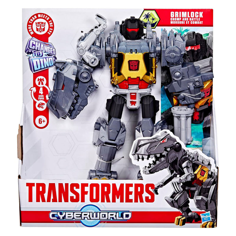 Afbeelding laden in galerijviewer, Transformers transfomers cyberworld chomp battle grimlock speelfiguur
