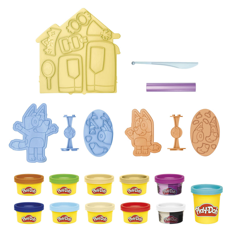 Afbeelding laden in galerijviewer, Play-doh bluey aankleed set - 11 kleipotjes
