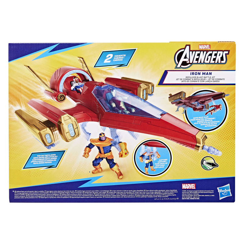 Afbeelding laden in galerijviewer, Hasbro avengers epic hero series iron man repulsor blast battle jet
