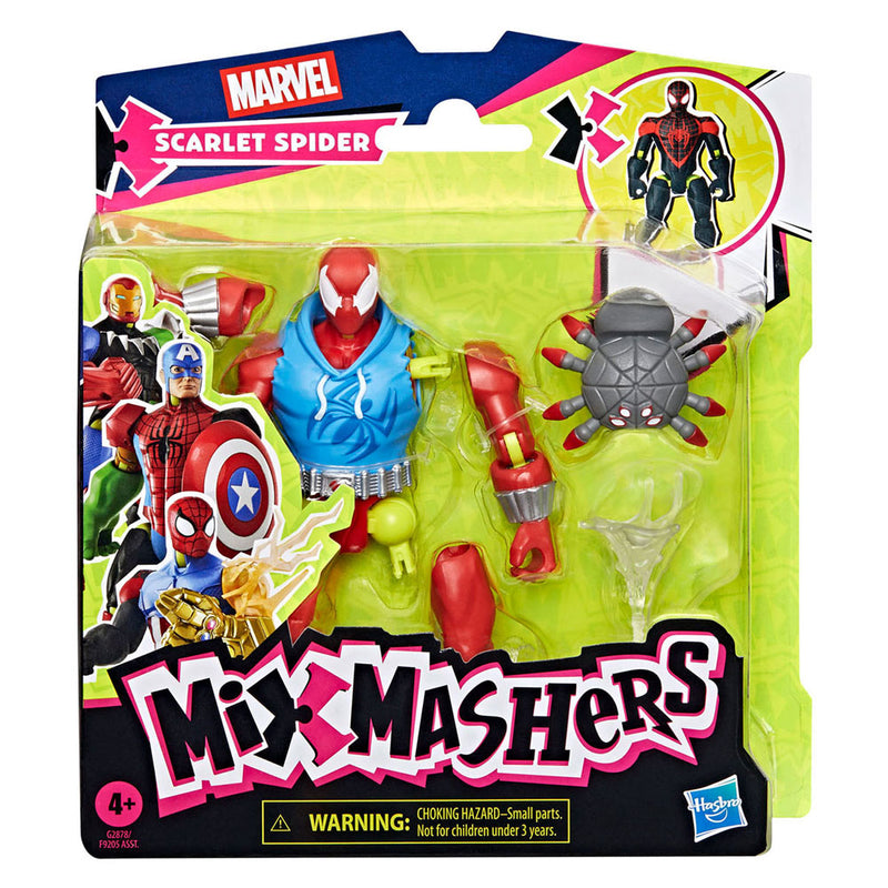 Afbeelding laden in galerijviewer, Hasbro mixmashers marvel scarlet spider speelfiguur
