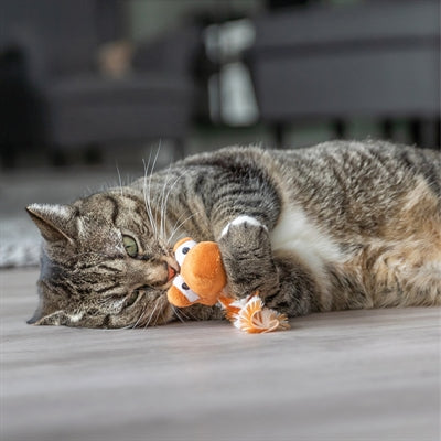 Afbeelding laden in galerijviewer, Trixie draak met catnip pluche assorti
