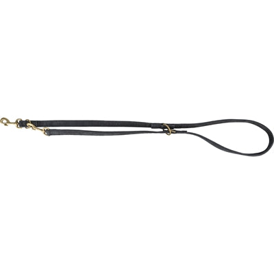 Afbeelding laden in galerijviewer, Trixie hondenriem pure verstelbaar leer zwart
