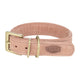 Trixie halsband hond pure leer roze