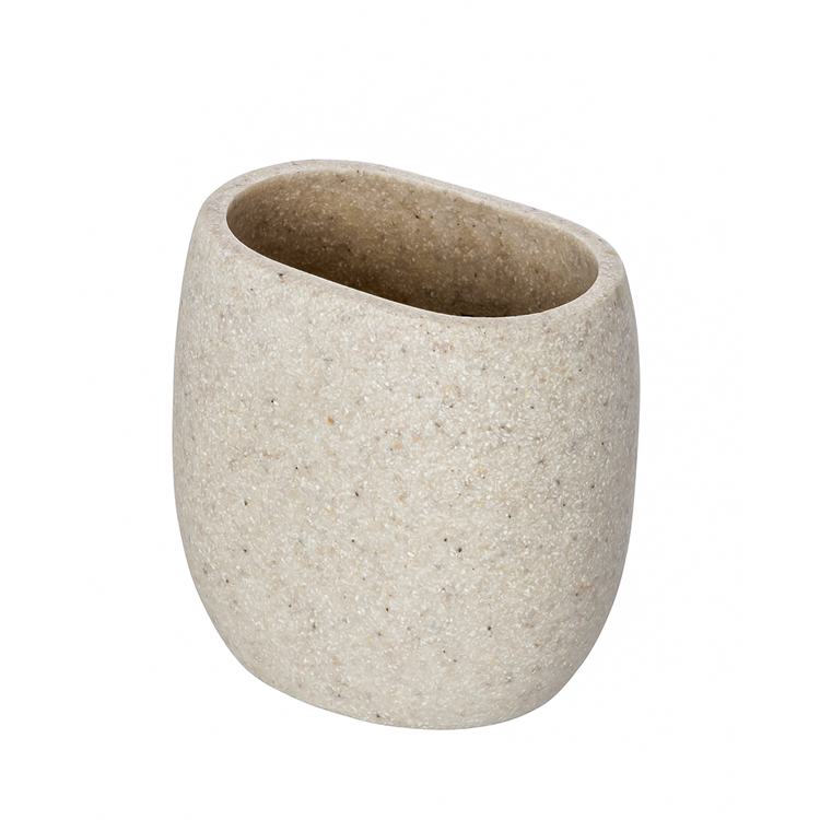 Afbeelding laden in galerijviewer, Wenko 1064992 - tandenborstelbeker puro beige | 2 stuks

