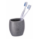 Wenko 1064942 - tandenborstelbeker puro antraciet | 2 stuks