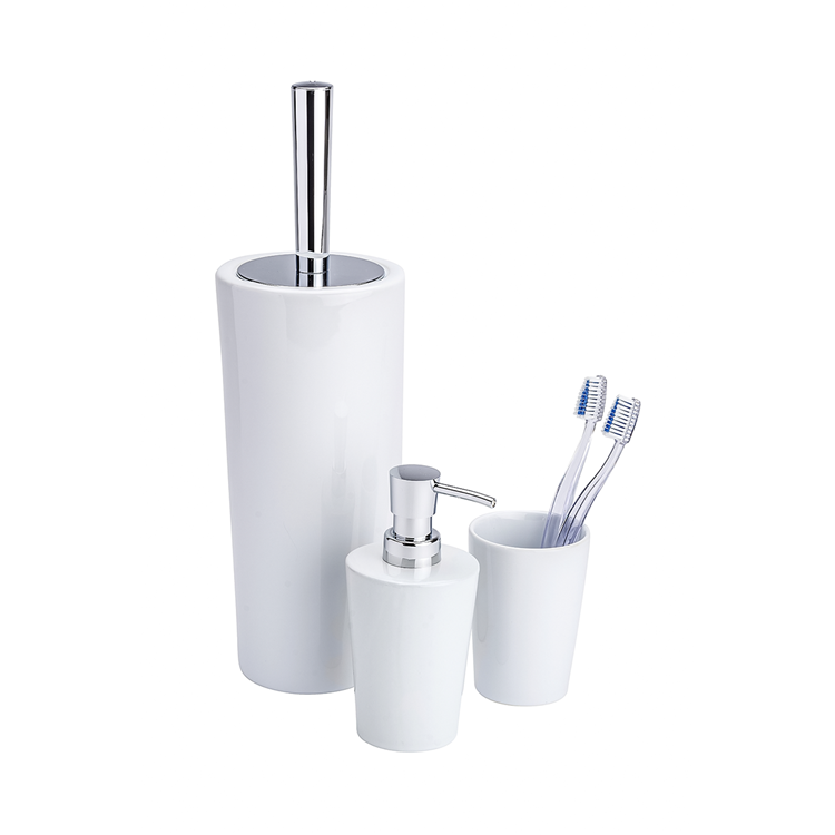 Afbeelding laden in galerijviewer, Wenko 1064995 - tandenborstelbeker coni keramiek wit | 4 stuks
