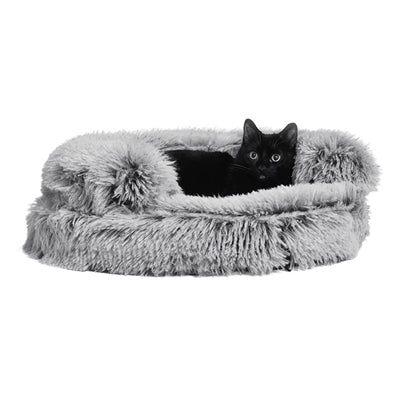 Afbeelding laden in galerijviewer, Croci sofa kattenmand bicolor zwart
