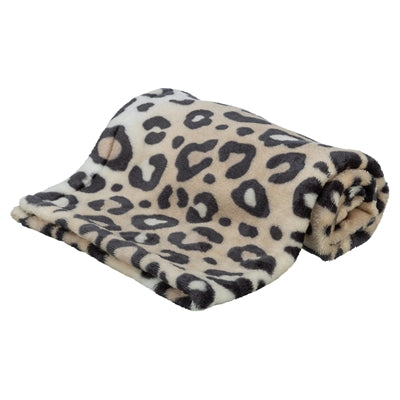 Afbeelding laden in galerijviewer, Trixie hondendeken leo soft pluche creme panterprint
