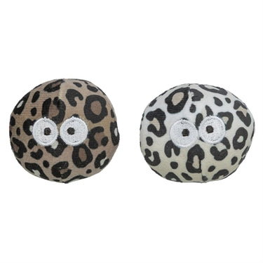 Trixie bal met ogen panterprint met kattenkruid catnip assorti