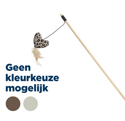 Afbeelding laden in galerijviewer, Trixie kattenhengel hart hout katoen met kattenkruid catnip
