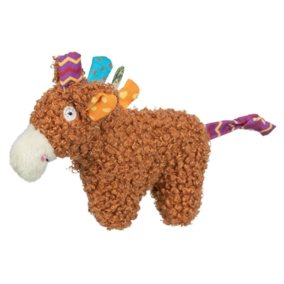 Afbeelding laden in galerijviewer, Trixie paard pluche met kattenkruid catnip bruin

