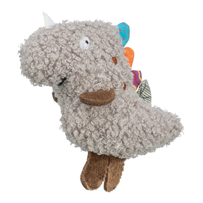 Afbeelding laden in galerijviewer, Trixie dino pluche met kattenkruid catnip grijs
