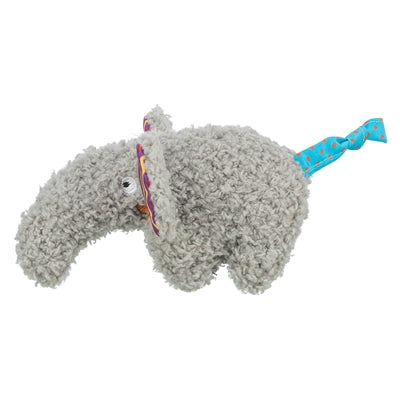 Afbeelding laden in galerijviewer, Trixie olifant pluche met kattenkruid catnip grijs
