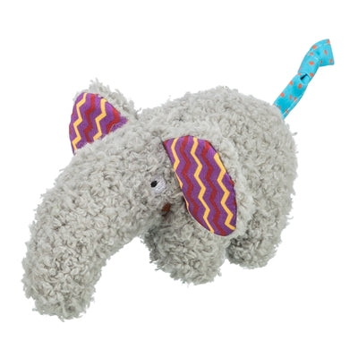 Afbeelding laden in galerijviewer, Trixie olifant pluche met kattenkruid catnip grijs
