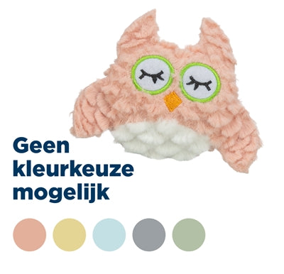 Afbeelding laden in galerijviewer, Trixie uil pluche met kattenkruid catnip assorti
