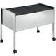 Hangmappen trolley zilver metallic 2x50 mappen 4 zwenkwielen