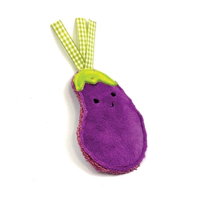 Afbeelding laden in galerijviewer, Happy pet tabby patch aubergines met catnip
