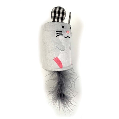 Afbeelding laden in galerijviewer, Happy pet tabby patch muis ratel en roller grijs
