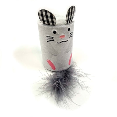Afbeelding laden in galerijviewer, Happy pet tabby patch muis ratel en roller grijs
