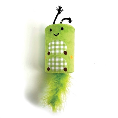 Afbeelding laden in galerijviewer, Happy pet tabby patch rups ratel en roller groen
