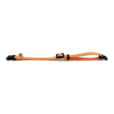 Afbeelding laden in galerijviewer, Happy pet tabby patch halsband kat ruit oranje
