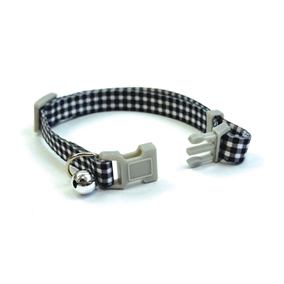 Afbeelding laden in galerijviewer, Happy pet tabby patch halsband kat ruit zwart
