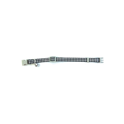 Afbeelding laden in galerijviewer, Happy pet tabby patch halsband kat ruit zwart

