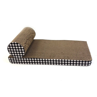 Afbeelding laden in galerijviewer, Happy pet tabby patch krabmat chaise lounge karton
