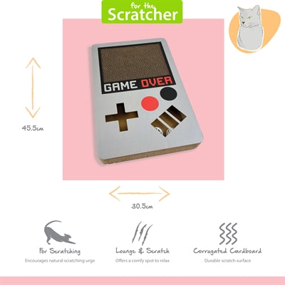 Afbeelding laden in galerijviewer, Happy pet tabby patch krabmat gameboy karton
