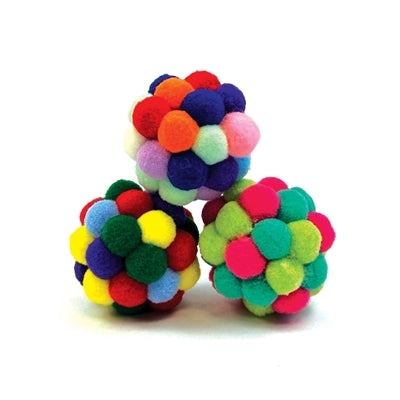 Afbeelding laden in galerijviewer, Happy pet tabby patch pom pom bal assorti
