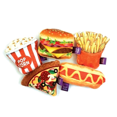 Afbeelding laden in galerijviewer, Happy pet tabby patch fast food met catnip assorti
