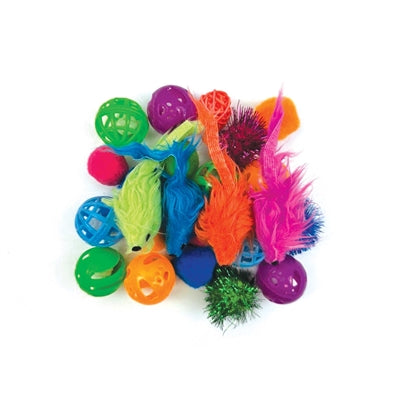 Afbeelding laden in galerijviewer, Happy pet tabby patch variatie pack speeltjes
