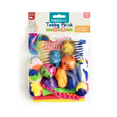Afbeelding laden in galerijviewer, Happy pet tabby patch variatie pack speeltjes
