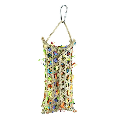 Afbeelding laden in galerijviewer, Back zoo nature parakeet woven bamboo pouch
